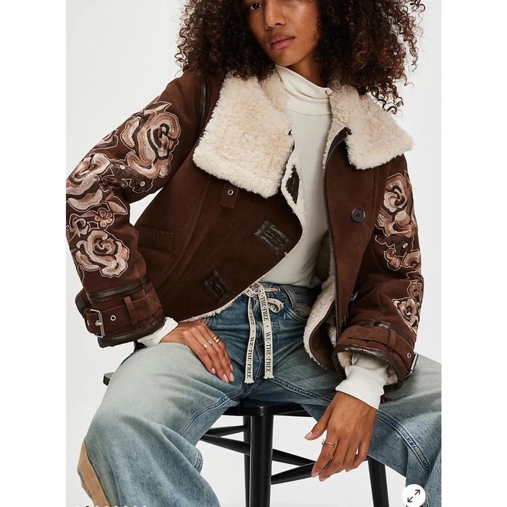 Free People We The Free Andies Vegan Moto Jacket size XL NWT $498 - Picture 2 of 5